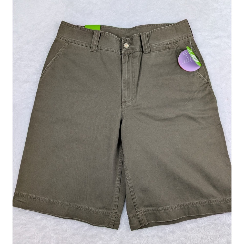 Crocs SPT Weekend‎ Shorts Men's Size 32 x 11 Brown Chino Flat Front New